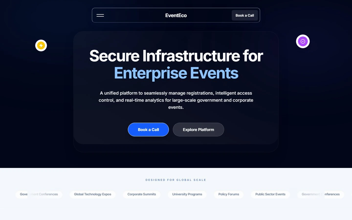 EventEco Enterprise Event Infrastructure & Telemetry